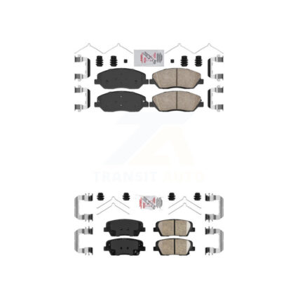 Front Rear Ceramic Disc Brake Pads Kit For Hyundai Santa Fe XL KNF-101097