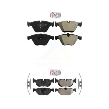 Front Rear Semi-Metallic Disc Brake Pads Kit For BMW 328i xDrive X1 328xi KNF-101103