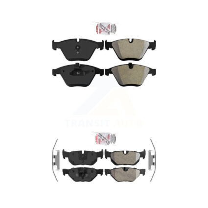 Front Rear Semi-Metallic Disc Brake Pads Kit For BMW 328i xDrive X1 328xi KNF-101109