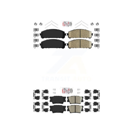 Front Rear Ceramic Disc Brake Pads Kit For 22 Toyota Camry TRD With Manual Parking KNF-101123