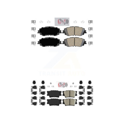 Front Rear Ceramic Disc Brake Pads Kit For Toyota Camry KNF-101126