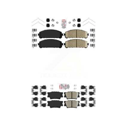 Front Rear Ceramic Disc Brake Pads Kit For 22 Toyota Camry TRD With Manual Parking KNF-101127