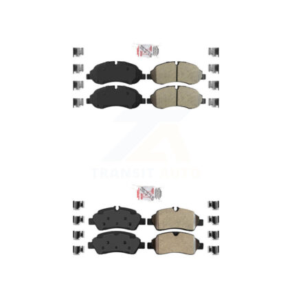 Front Rear Semi-Metallic Disc Brake Pads Kit For Ford Transit-250 Transit-150 Transit-350 KNF-101135