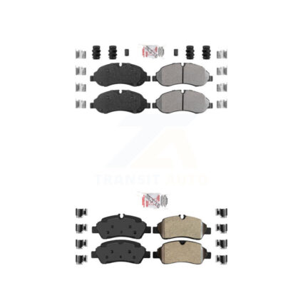 Front Rear Semi-Metallic Disc Brake Pads Kit For Ford Transit-250 Transit-150 Transit-350 KNF-101137