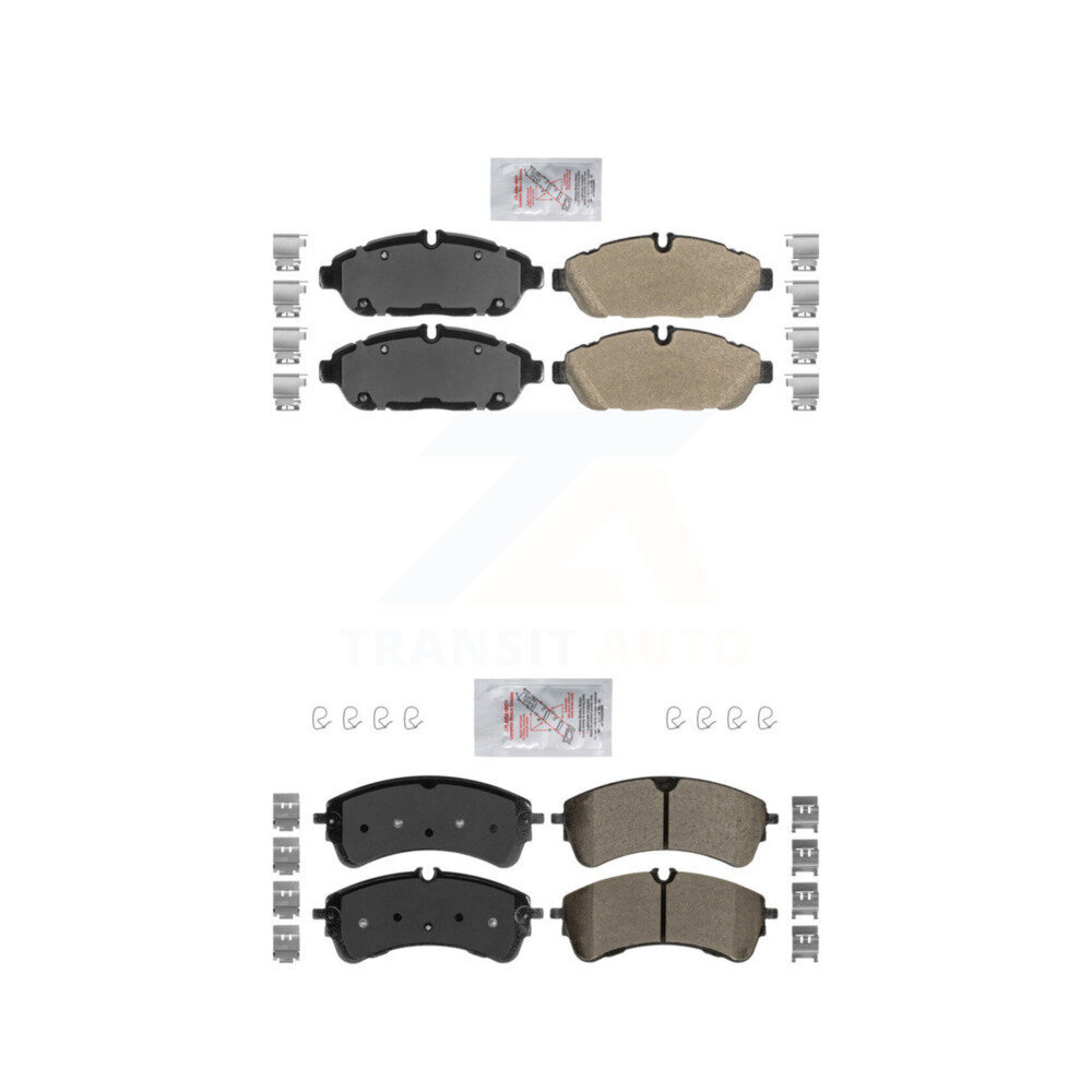 Front Rear Semi-Metallic Disc Brake Pads Kit For Ford Transit-250 Transit-150 Transit-350 KNF-101139