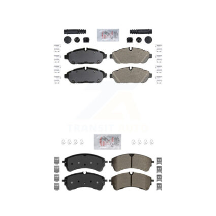 Front Rear Semi-Metallic Disc Brake Pads Kit For Ford Transit-250 Transit-150 Transit-350 KNF-101140