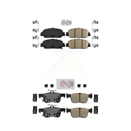 Front Rear Ceramic Disc Brake Pads Kit For Honda Accord KNF-101141