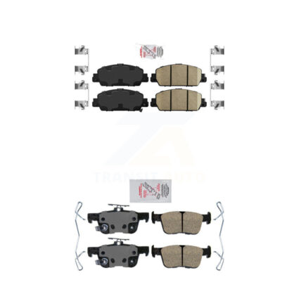 Front Rear Ceramic Disc Brake Pads Kit For Honda Accord KNF-101142