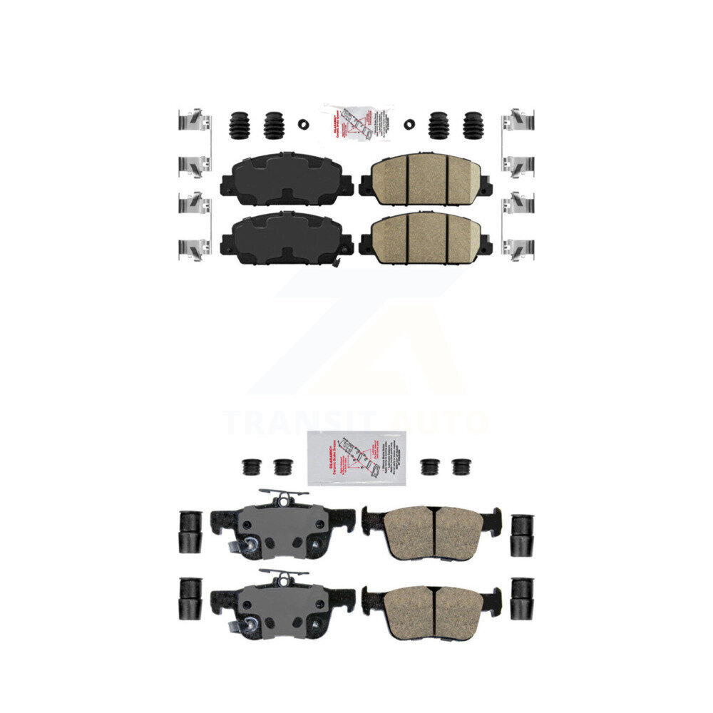 Front Rear Ceramic Disc Brake Pads Kit For Honda Accord KNF-101143