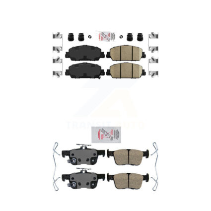 Front Rear Ceramic Disc Brake Pads Kit For Honda Accord KNF-101144