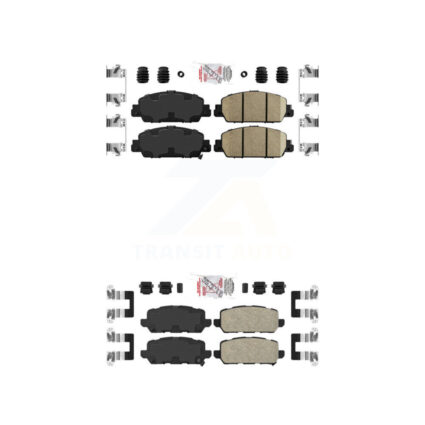 Front Rear Ceramic Disc Brake Pads Kit For 2016-2022 Honda HR-V KNF-101148