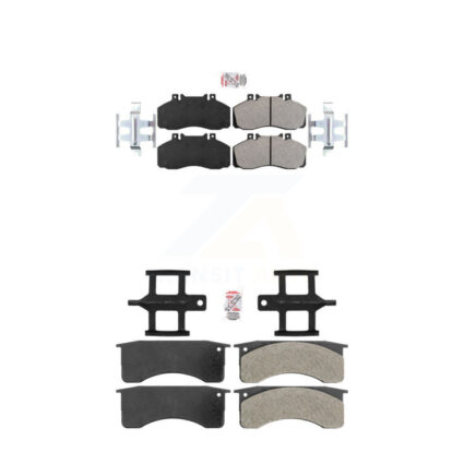 Front Rear Semi-Metallic Disc Brake Pads Kit For 2005-2010 Hino 185 18500lbs GVW KNF-101150