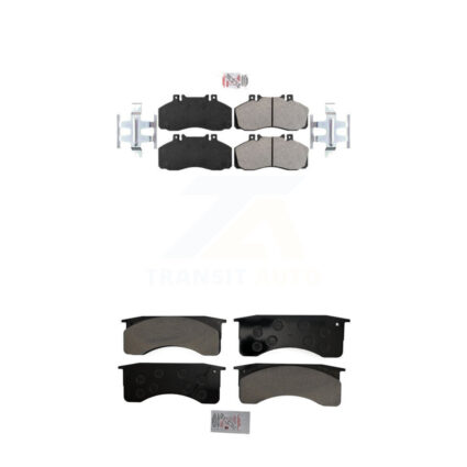Front Rear Semi-Metallic Disc Brake Pads Kit For 2005-2010 Hino 185 18500lbs GVW KNF-101151