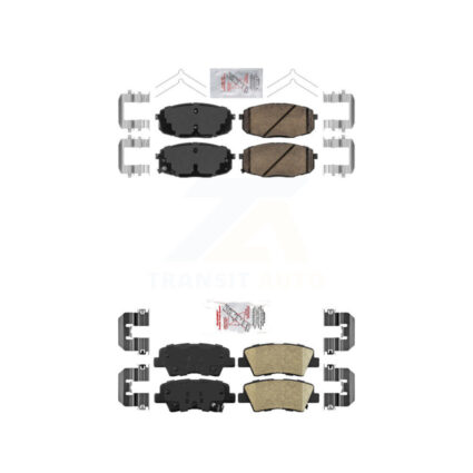 Front Rear Ceramic Disc Brake Pads Kit For Kia Hyundai Kona Forte Soul Elantra GT Forte5 KNF-101154