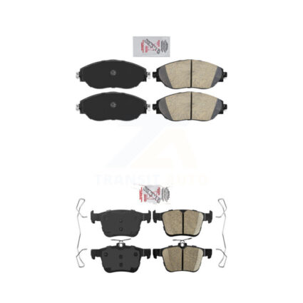 Front Rear Ceramic Disc Brake Pads Kit For Volkswagen Tiguan Jetta Audi Q3 Golf R Arteon KNF-101159