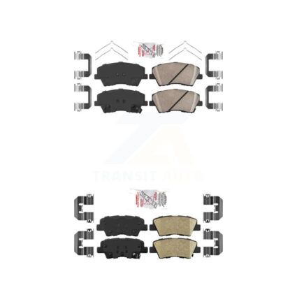 Front Rear Ceramic Disc Brake Pads Kit For Hyundai Elantra Kia Niro Ioniq KNF-101161