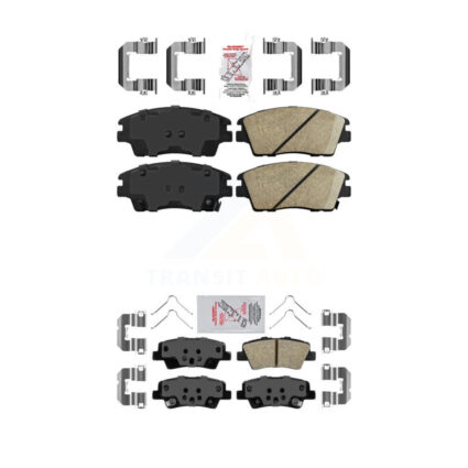 Front Rear Ceramic Disc Brake Pads Kit For Kia Sportage Hyundai Tucson KNF-101163