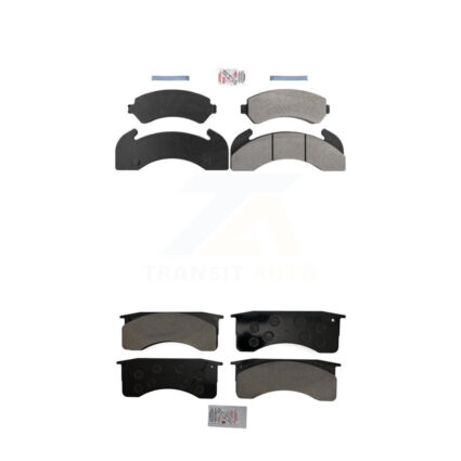 Front Rear Semi-Metallic Disc Brake Pads Kit For GMC C7500 Topkick Chevrolet T6500 T7500 KNF-101185