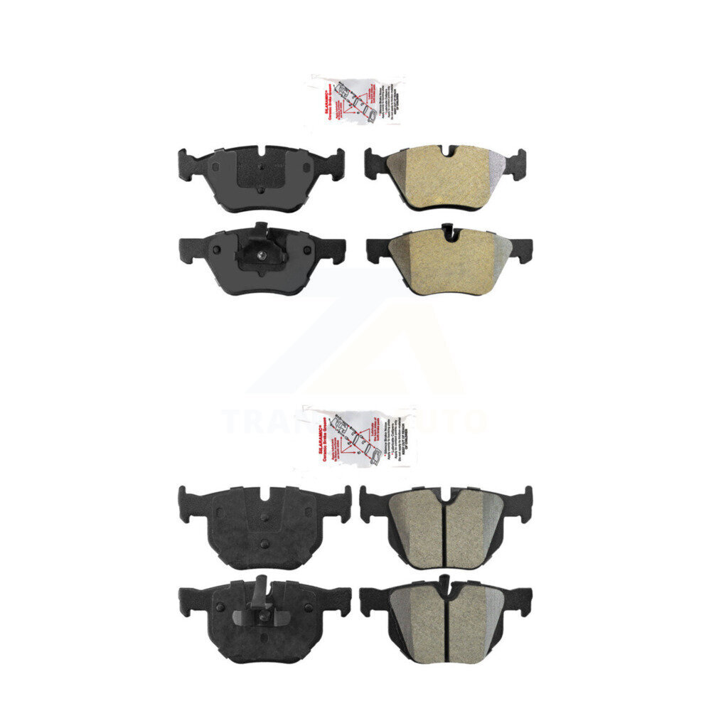 Front Rear Semi-Metallic Disc Brake Pads Kit For BMW 330i 330xi 335xi KNF-101186