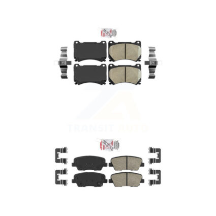 Front Rear Ceramic Disc Brake Pads Kit For Hyundai Genesis Equus KNF-101191