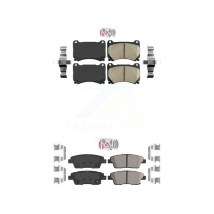 Front Rear Ceramic Disc Brake Pads Kit For Hyundai Genesis KNF-101196