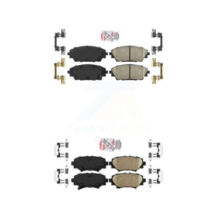 Front Rear Ceramic Disc Brake Pads Kit For Mazda 3 Sport KNF-101205