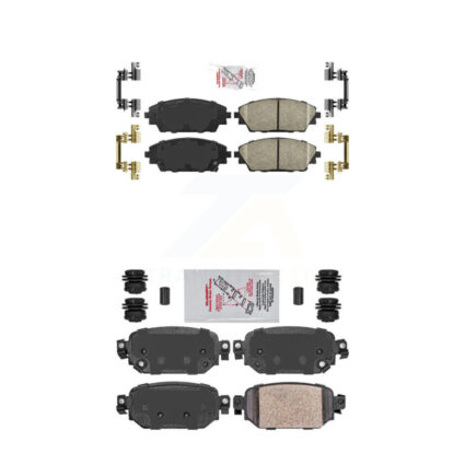 Front Rear Ceramic Disc Brake Pads Kit For 2019-2022 Mazda CX-3 KNF-101209