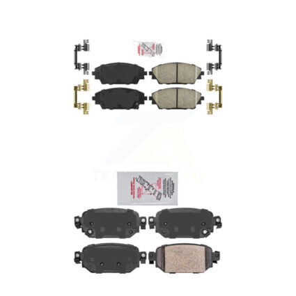 Front Rear Ceramic Disc Brake Pads Kit For 2019-2022 Mazda CX-3 KNF-101210