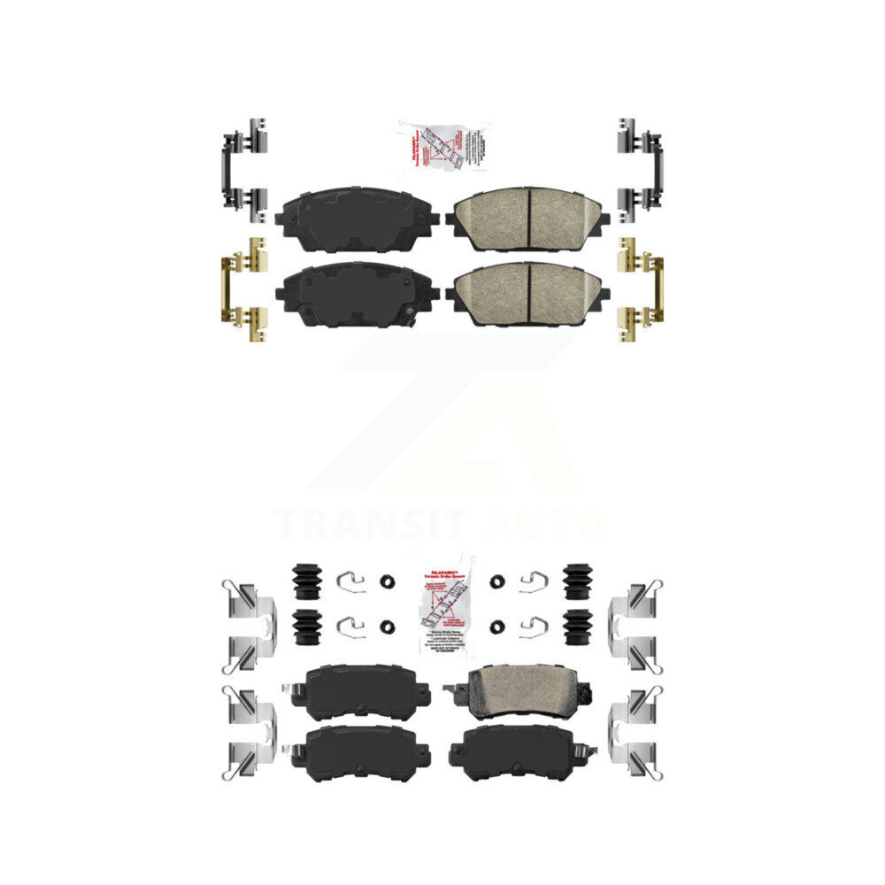 Front Rear Ceramic Disc Brake Pads Kit For 2016-2018 Mazda CX-3 KNF-101211
