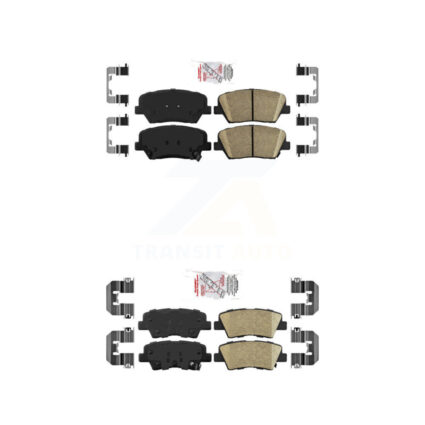 Front Rear Ceramic Disc Brake Pads Kit For Kia Rondo KNF-101217