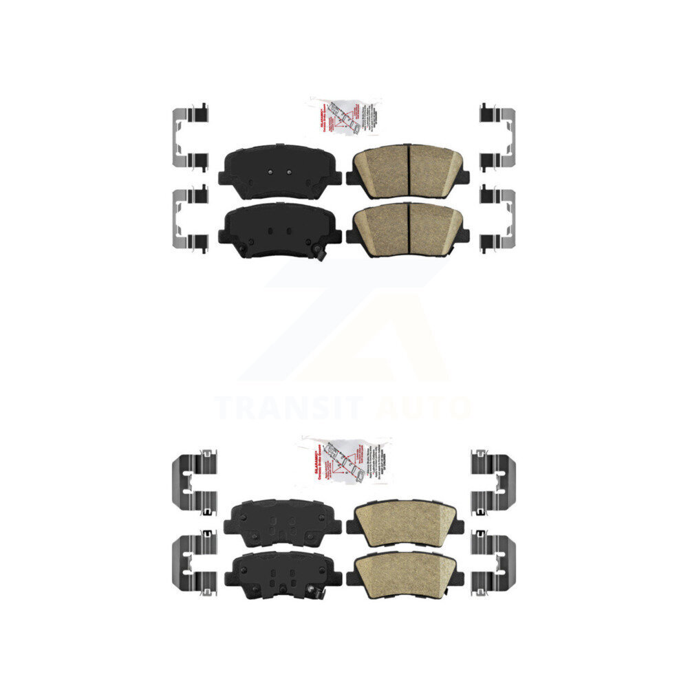 Front Rear Ceramic Disc Brake Pads Kit For Kia Rondo KNF-101217