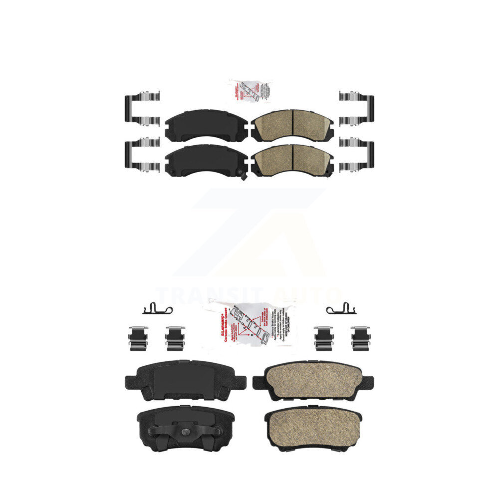 Front Rear Ceramic Disc Brake Pads Kit For 2005-2006 Mitsubishi Outlander KNF-101223