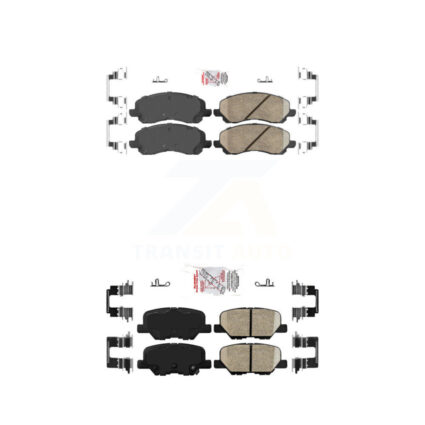 Front Rear Ceramic Disc Brake Pads Kit For Mitsubishi RVR Outlander Sport KNF-101225