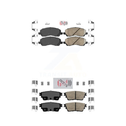 Front Rear Ceramic Disc Brake Pads Kit For Mitsubishi Outlander KNF-101227