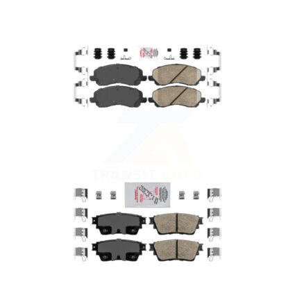 Front Rear Ceramic Disc Brake Pads Kit For Mitsubishi Outlander KNF-101228
