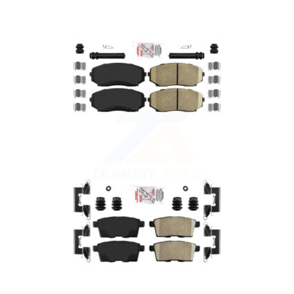 Front Rear Ceramic Disc Brake Pads Kit For Mazda Ford Edge CX-7 CX-9 Lincoln MKX KNF-101233