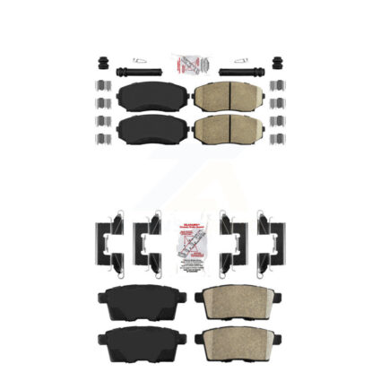 Front Rear Ceramic Disc Brake Pads Kit For Mazda Ford Edge CX-7 CX-9 Lincoln MKX KNF-101234