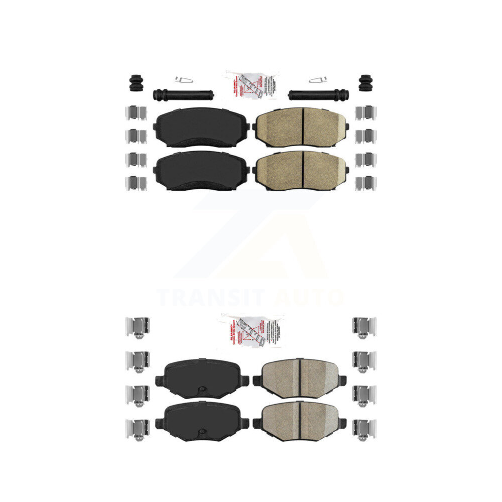 Front Rear Ceramic Disc Brake Pads Kit For Ford Edge Lincoln MKX KNF-101237