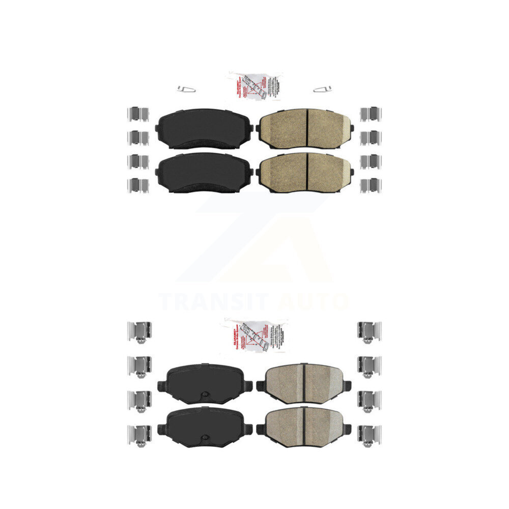 Front Rear Ceramic Disc Brake Pads Kit For Ford Edge Lincoln MKX KNF-101238