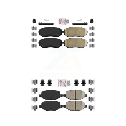 Front Rear Ceramic Disc Brake Pads Kit For Ford Edge Lincoln MKX KNF-101239
