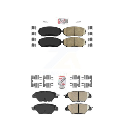 Front Rear Ceramic Disc Brake Pads Kit For 2016-2023 Mazda CX-9 KNF-101242