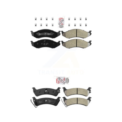 Front Rear Semi-Metallic Disc Brake Pads Kit For Jeep Grand Cherokee KNF-101246