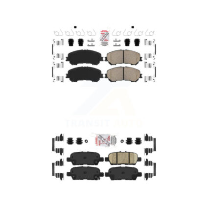 Front Rear Ceramic Disc Brake Pads Kit For Nissan Rogue Sport Qashqai KNF-101261