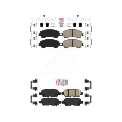 Front Rear Ceramic Disc Brake Pads Kit For Nissan Rogue Sport Qashqai KNF-101262
