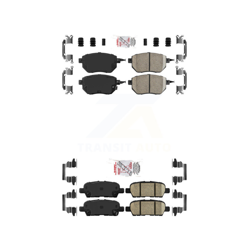 Front Rear Ceramic Disc Brake Pads Kit For Nissan Murano KNF-101273
