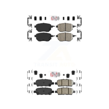Front Rear Ceramic Disc Brake Pads Kit For Nissan Murano KNF-101274