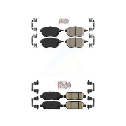 Front Rear Ceramic Disc Brake Pads Kit For Nissan Murano KNF-101275