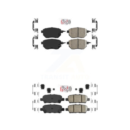 Front Rear Ceramic Disc Brake Pads Kit For Nissan Murano KNF-101276