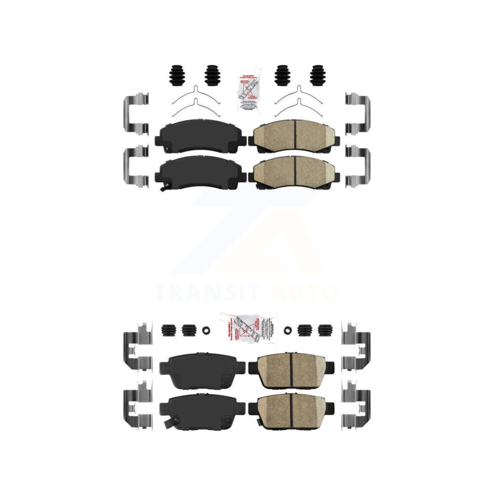 Front Rear Ceramic Disc Brake Pads Kit For Honda Ridgeline Acura TL KNF-101280
