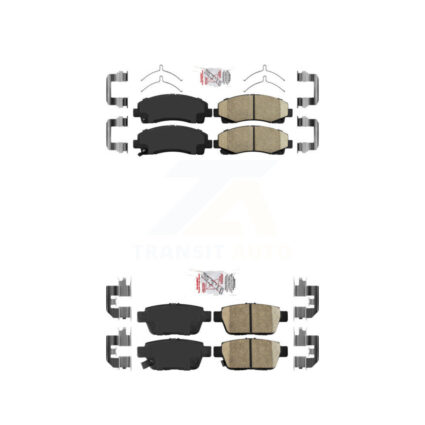 Front Rear Ceramic Disc Brake Pads Kit For Honda Ridgeline Acura TL KNF-101281